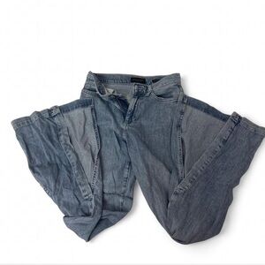 Banana Republic Flare Wide Leg Jeans in Denim Blue